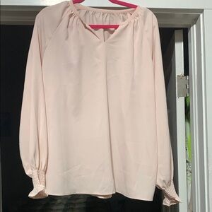 Pink 3/4 Sleeve Relaxed Blouse
